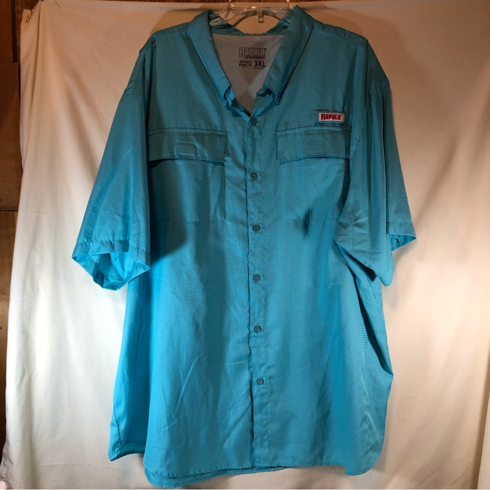 Rapala Performance Men’s fishing breathable long sleeve button down shirt 3XL